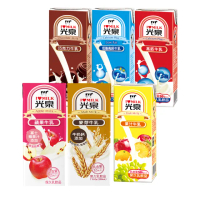 【光泉】調味奶保久乳200mlx48入(任選巧克力/果汁/高鈣/低脂高鈣/蘋果/麥芽)