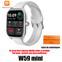 Original Microwear W59 Mini Smart Watch 41MM 1.74inch IWO Series 9 Wireless Charging NFC GPS Tracker Women Smart Watch