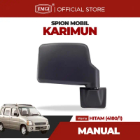Emgi - Spion Mobil Karimun Kotak - Manual Hitam Berkualitas