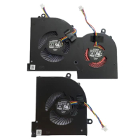 New CPU and GPU Cooling Fan for MSI GS65 GS65VR WS65 P65 MS-16Q1 MS-16Q2 -16Q3 Series (GPU FAN Not Fit for MS-16Q4 MS-16Q5 )