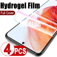 4pcs Hydrogel Film For Samsung Galaxy S21 S20 FE S22 Ultra Plus 4G 5G S 20FE 21FE 22Ultra 21 22 20FE Water Gel Screen Protector