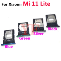 For Xiaomi Mi 11 Lite 4G 5G Sim Card Tray Slot Holder Adapter Socket Replacement Parts
