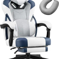 Gaming PRO- Gaming Chair with Footrest, Mesh Gaming Chair for Heavy People, Computer Chair for Adult