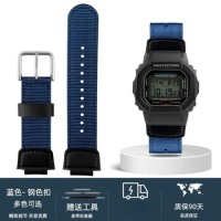 16 18mm men wristband For Casio G-SHOCK DW5600 GW-5000 5035 GW-M5610 watch strap AE1200 SGW300/400 MRW200 canvas nylon watchband
