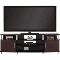 TV Stand for 70 Inch TV,2 Doors and Shelves,TV Console Table Media Cabinet