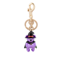 【COACH】萬聖節巫師熊熊造型吊飾/鑰匙圈(紫色)
