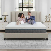 14 Inch Queen Size Memory Foam Mattress for Back Pain, Cooling Gel Mattress Bed in a Box, 5 Layers of Comfort