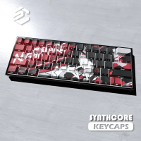 Tokisaki Kurumi keycaps made from transparent PC material, compatible with Wooting EZ63 MADE 68 Hero