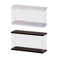 Figurine Display Case 30x10x13.4cm Dustproof Showcase Acrylic Display Box for Desk Countertop Home Office Action Figures