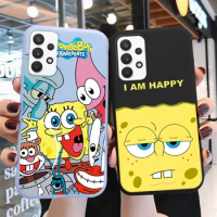 Funny SpongeBob SquarePants Phone Case for Samsung Galaxy A32 4G A 32 M32 5G Cute Patrick Star Soft TPU Silicone Back Cover