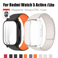 สายแม่เหล็กซิลิโคน + เคส TPU สำหรับนาฬิกา For Redmi 5 Active / 5 Lite พร้อมตัวป้องกันหน้าจอลูปซิลิโค