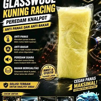 1pcs glasswool kuning racing peredam knalpot anti panas dan anti bakar