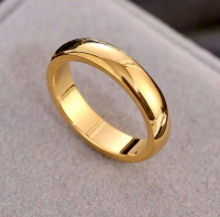 Cincin Titanium Emas Anti Luntur Anti Karat - Model Terbaru - Rings Couple Elegan cincin titanium pr