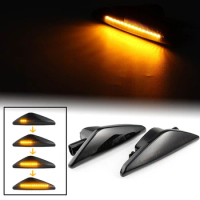 LED Dynamic Side Marker amp Blinker Turn Signal Light For BMW X3 F25 X5 E70 X6 E71 SB20 Sequential Car Styling