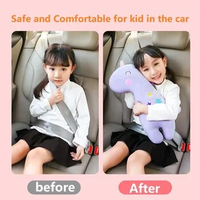 Child Safety Belt Protector Baby Car Seat Head Support Cushion Belt Pad Cover Seat Sleeping Pillow Headrest for Kids Belt Doll