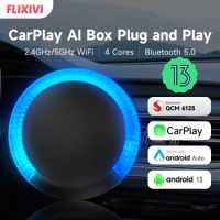 Android 13.0 Carplay Ai Box Wireless Carplay Android Auto QCM6125 8-Core CPU for Toyota Volvo VW Peugeot Kia Benz Suzuki MG