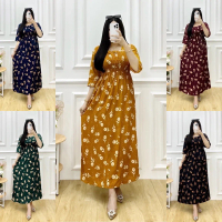 Daster smokk terbaru viral kekinian motif bunga