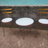 bangku set / bangku teras / bangku elegan / bangku kekinian