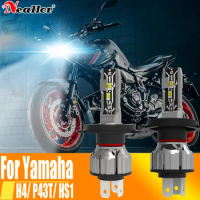 2pcs H4 Led Lights Motorcycle Headlight Canbus P43T HS1 HB2 9003 Car Fog Bulb Moto Driving Running Lamp 12v 55w For Yamaha MT07