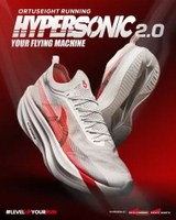 Ortuseight Sepatu Running Hypersonic 2.0 - Silver 41