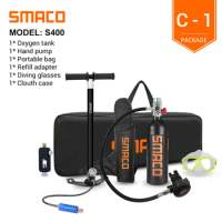 Smaco-Mini Scuba Diving Oxygen Cylinder Tank, Underwater Exploration, Emergency Rescue, Professional Diving Equipment, Snorkel