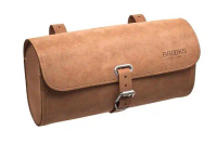 Brooks Challenge 皮革坐墊包 0.5L-深棕色