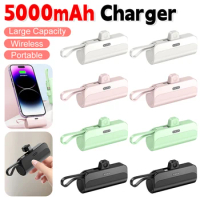 Charger Wireless Capsule 5000mAh Capacity Mobile Phone Power Bank Portable PowerBank Charger Plug External Battery Charger Anker