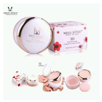 Miss Rose 3D Pearl Whitening Compact Powder & Loose Powder 2in1 Bedak Profesional Makeup Cake 45.0g