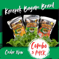 ANQ Kerepek Bayam Brazil Combo 3 Pack 80g