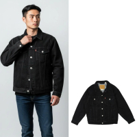 【LEVIS】特殊款 絨毛感 Levis 黑刷色 Primium牛仔外套 復古 寬鬆 純棉 長袖 丹寧 牛仔 外套@1752BN4