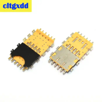 cltgxdd 2pcs Sim card reader holder for Blackberry 9900 9930 9790 9981 memory card socket tray slot module replacenment