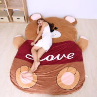 Cartoon bear mattress lazy sofa bed Suitable for children tatami mats cute creative bedroom Foldable sofa bed for sleep