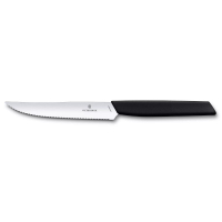 【Victorinox 瑞士維氏】SWISS MODERN 牛排刀 12cm-黑(6.9003.12W)