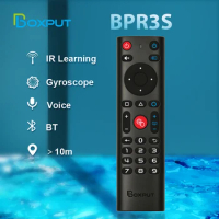 BPR3S BT Air Mouse Voice Function IR learning TV 2.4G Wireless Remote Controller With Gyroscope for Android TV Box/PC
