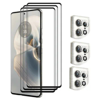 For Motorola Edge 50 Pro Screen Protector 9D Tempered Glass film Soft Camera Film For Moto Edge 50 pro