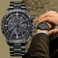 【CITIZEN 星辰】GENTS HAKUTO-R限定 光動能 電波對時 鈦金屬 計時男錶 送禮 禮物推薦(AT8287-62E)