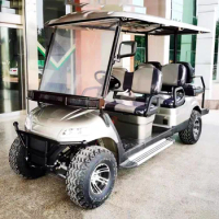 4+2 6 Seater Lifted Electric Golf Cart 4 Wheel aldult With CE Custom Club Car Buggy Electric Carts