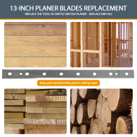 Bilah Planer, Set 3Pcs, Keluli Berkelajuan Tinggi, 13 Inci, Penggantian untuk Planer Elektrik, Sesua