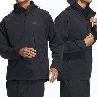 Adidas TH Top WV JKT 男款 黑色 運動 戶外 寬鬆 可收納連帽 外套 IP4922