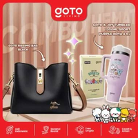[Goto Paket Bundling 2 In 1] Tumbler BT21 Sport Tahan Panas Dingin + Tas Selempang Sling Bag Wanita 