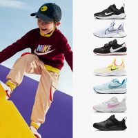 【NIKE 耐吉】童鞋 運動鞋 休閒鞋 慢跑鞋 男 女 大童 中童 小童 黑白粉藍 魔鬼氈 多款(CN8559-016&)