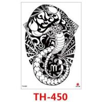 Tato Temporer Lengan 21x15cm Stiker Tatto Temporary tribal TH-450