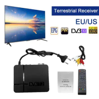 Terrestrial Receiver 1080P HD Digital PVR K2 DVB-T2 Broadcasting TV Tuner Box MPEG-2/4 H.264 Support HDMI With Remote