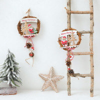 幼兒園圣誕墻壁裝飾空中小吊飾掛件兒童房間墻面墻上新年創意掛飾