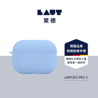 【LAUT 萊德】AirPods Pro 2 矽膠防塵保護殼-天空藍(支援無線充電)