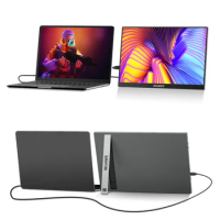 New Quality Aluminum 120hz Gaming Portable Monitor with Stand, 16 inch 1200P External Second PC Screen for Phone Laptop Xbox Mac