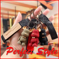 Móc Chìa Khóa BearBrick Tắc Kè Hoa Dễ Thương, Móc Trang Trí Balo, Túi Xách