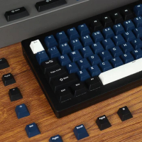 131 Keys Blue Black PBT Keycaps Cherry Profile Double Shot for Mechanical Gamer Keyboard For GK61 Anne Pro 2 Gateron Switches