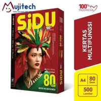 HVS A4 KERTAS PRINT FOTOCOPY HVS 80 GRAM SIDU A4 80GR