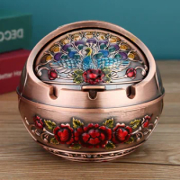 High Quality Fly Ash and Smoke Smell Proof Ashtray Decoration Ashtray Home Living Room Creative Personality with Lid